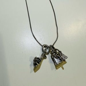 Brighton charms (shoe and handbag) on a chain